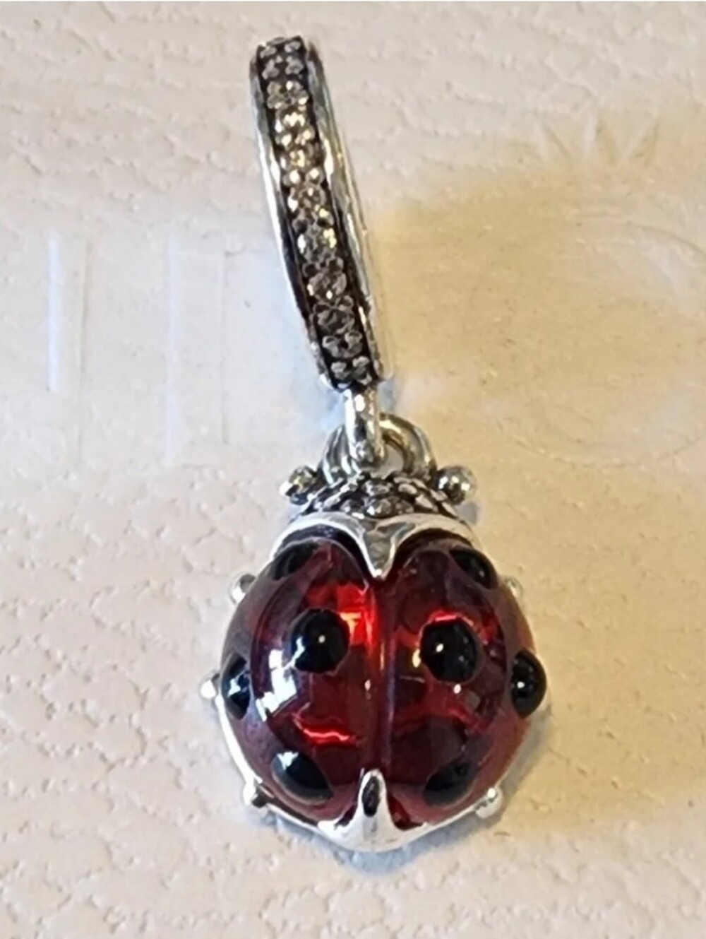 Pandora Red Ladybird Dangle Charm
